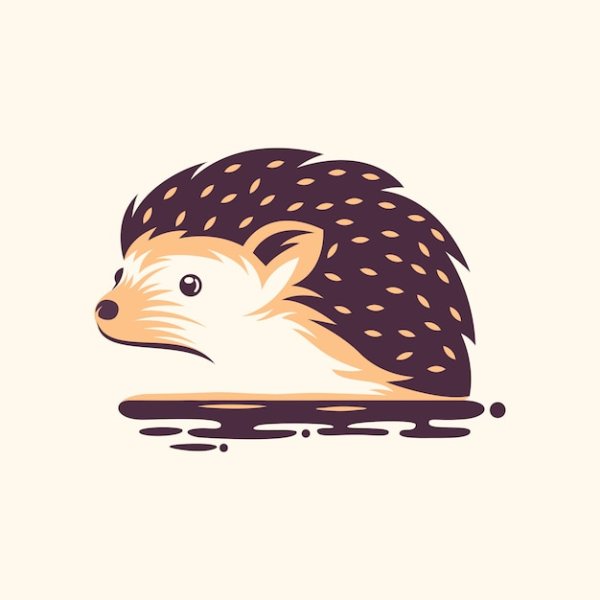 Стилизация ежа