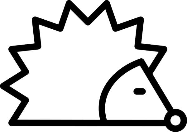 Ежик схематично