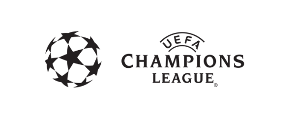 Лига чемпионов на белом фоне
