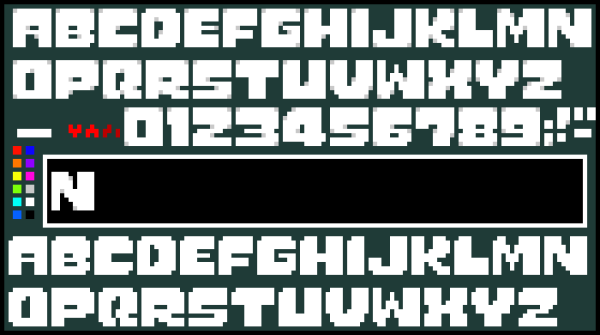 Шрифт в стиле андертеил