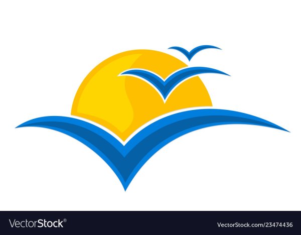 Логотип Чайки в солнце