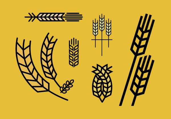 Стилизованный Колос пшеницы