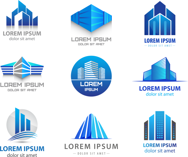 Логотип строительство и недвижимость