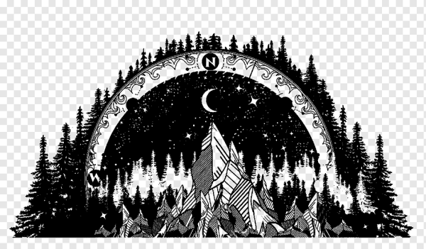 Векторные иллюстрации Север знак