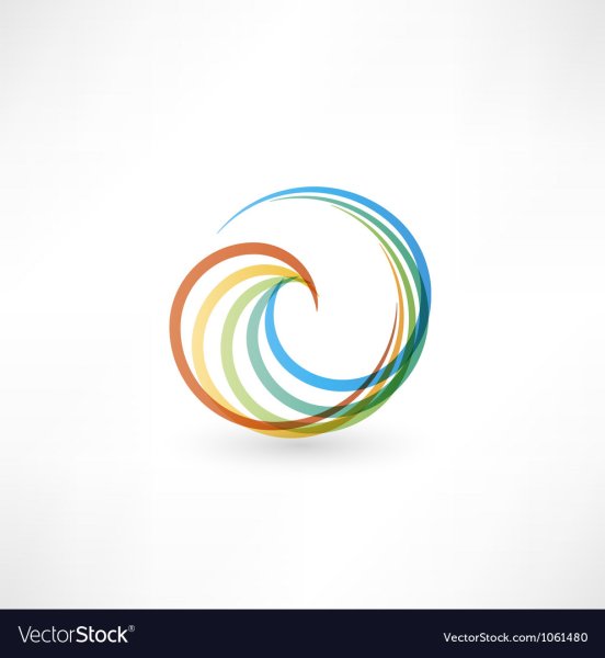 Круговая спираль лого
