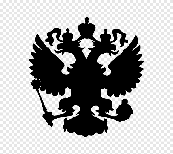 Двуглавый орёл герб России вектор