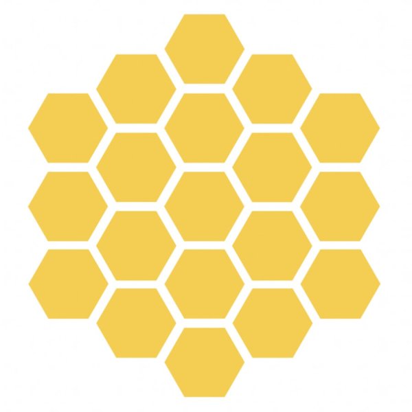 Фон шестигранники разные для Минимализм