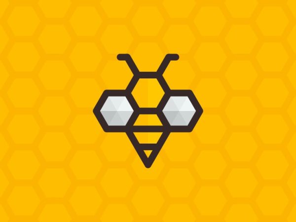Логотип пчелиные соты