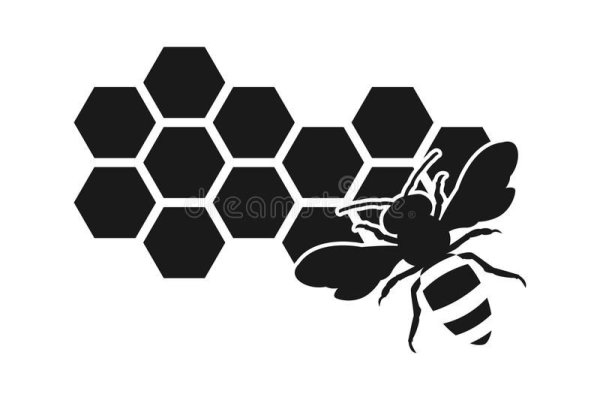 Пчелиные соты силуэт
