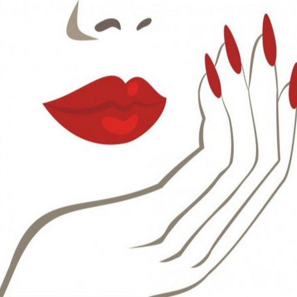 Силуэт руки с ногтями