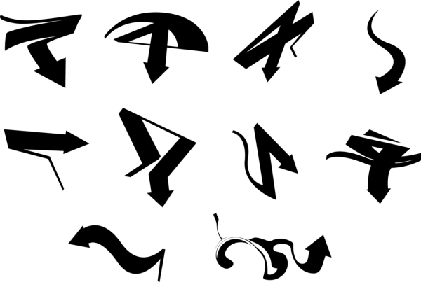 Граффити стрелки вектор