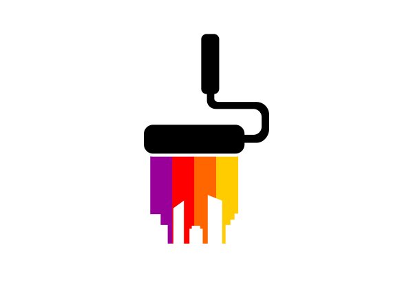 Краски вектор лого