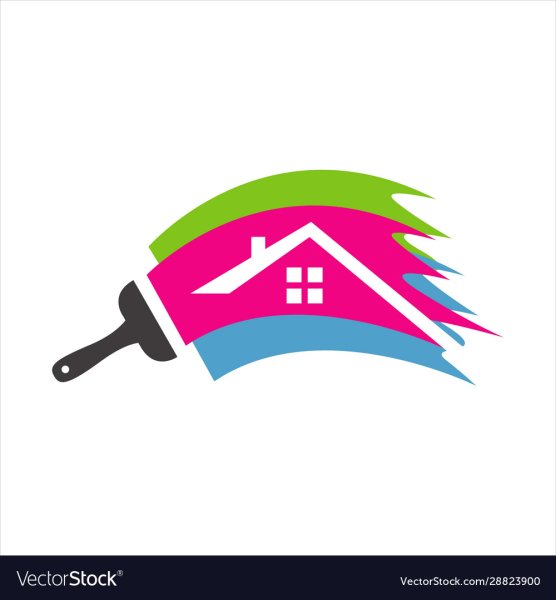 Logo краска vector