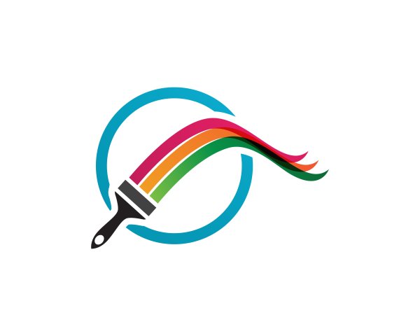 Logo краска vector