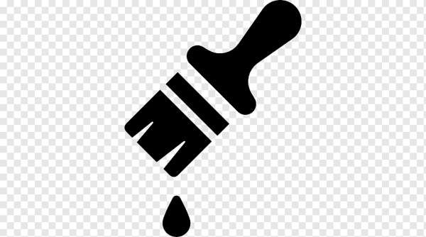 Кисти и краски на белом фоне