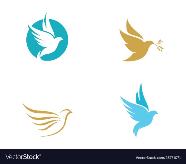 Крыло голубя стилизованное