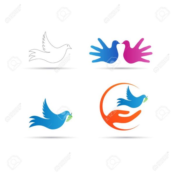 Руки в виде птицы вектор