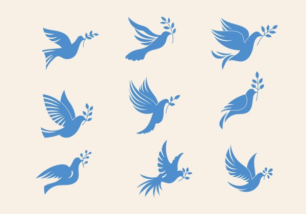 Голубь векторный