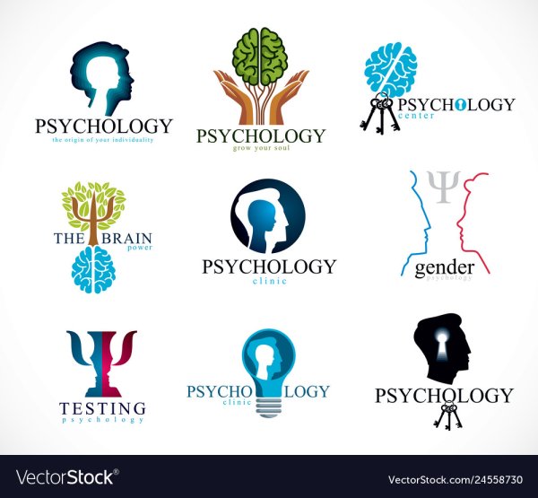 Векторный логотип психологии