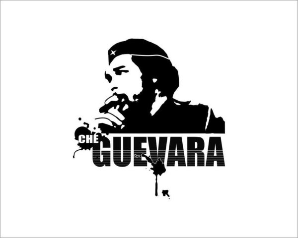 Че Гевара черно белый
