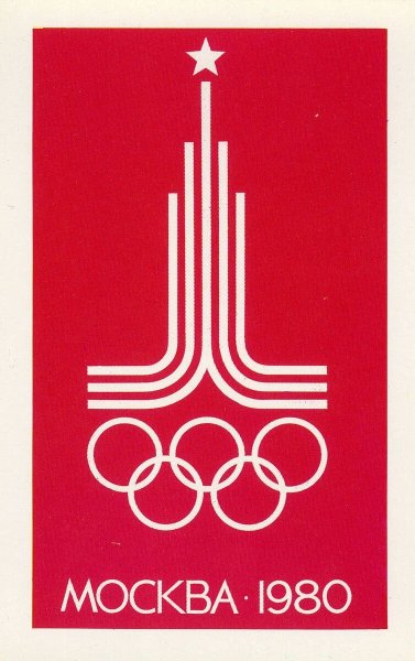 Эмблема олимпиады в Москве 1980