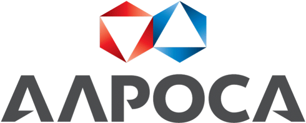 АЛРОСА логотип на прозрачном фоне