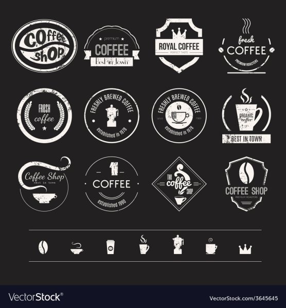 Логотип кофейня магазин