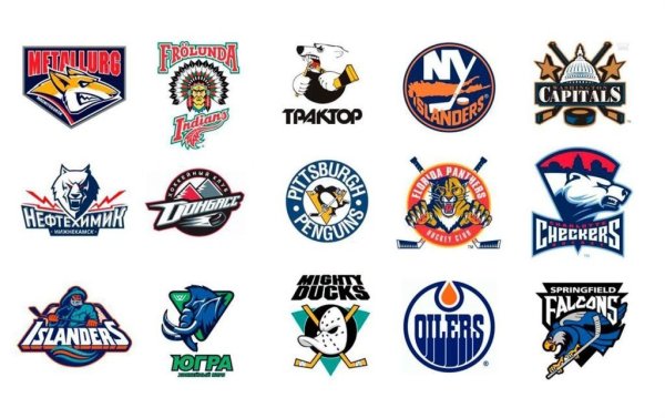 Эмблемы хоккейных команд