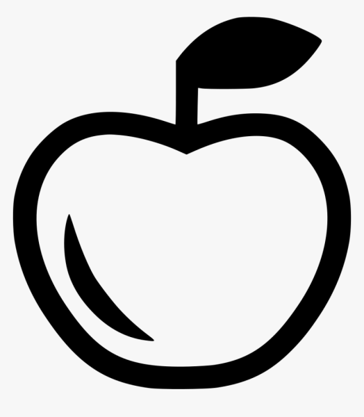 Яблоко векторное изображение