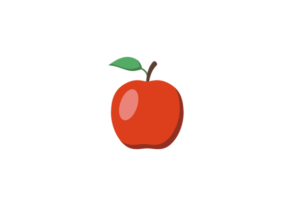 Красное яблоко эмблема