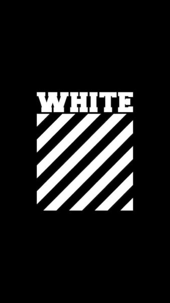 Off White на черном фоне