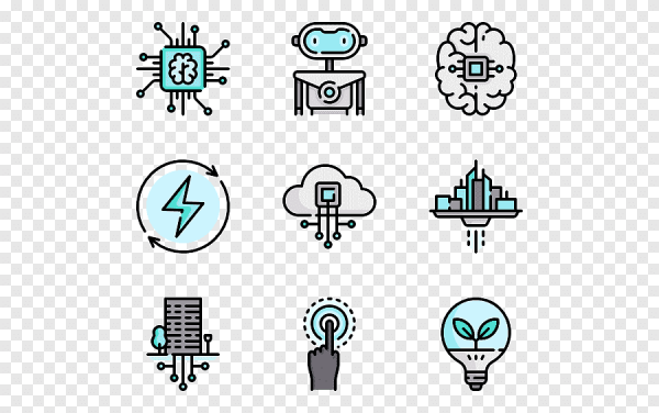 Иконки в стиле киберпанк