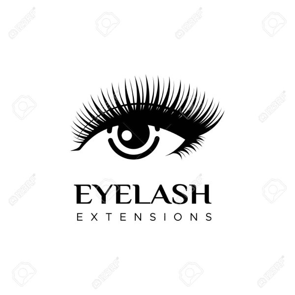 Логотип наращивание ресниц Минимализм