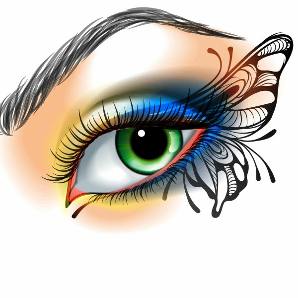 Логотип красивые глаза