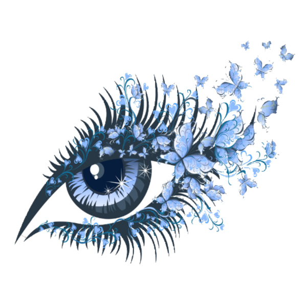 Красивый глаз с ресницами