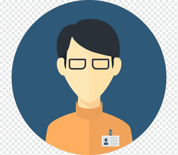 Иконка человек круглая