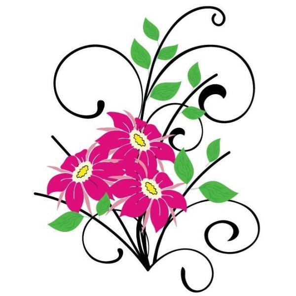 Значок цветочные композиции