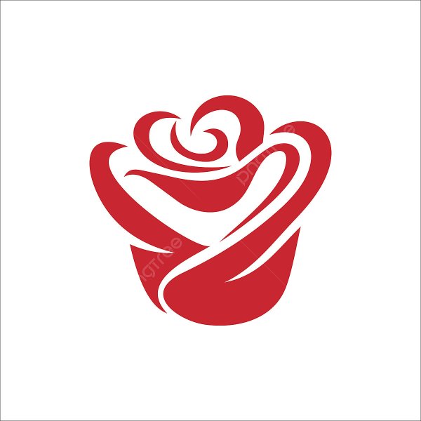 Логотип цветок роза