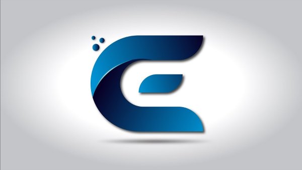 Буква е дизайн