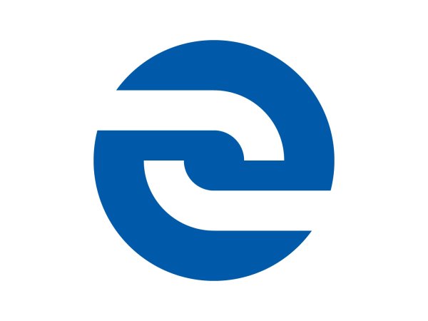 Синий логотип e