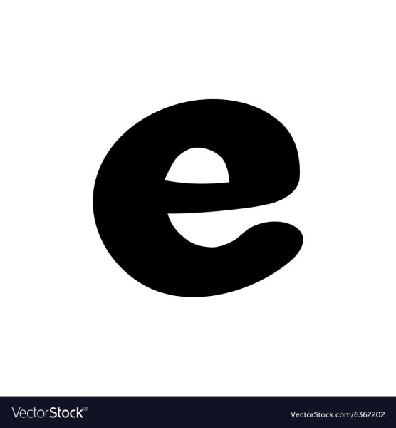 Буква э вектор