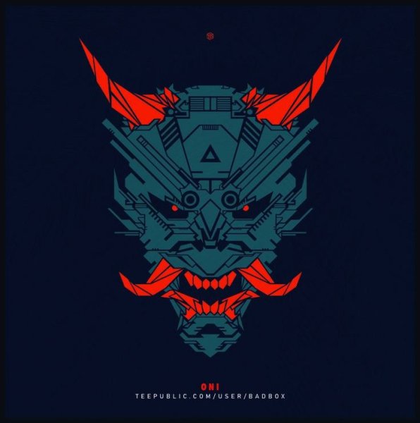 Маска киберпанк Самурай