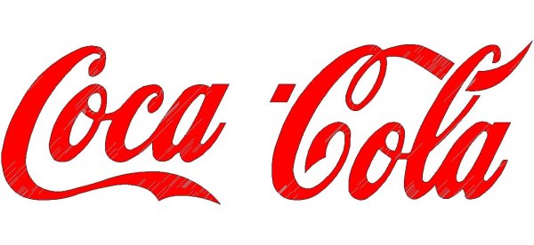 Надпись Кока кола на белом фоне