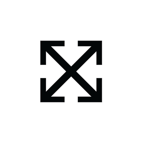 Off White на белом фоне