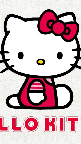 Хелло Китти на прозрачном фоне