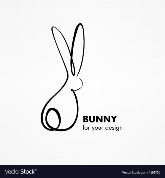 Заяц одной линией