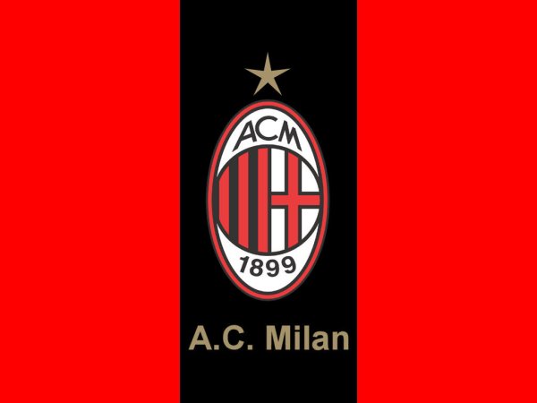 Флаг футбольного клуба Милан