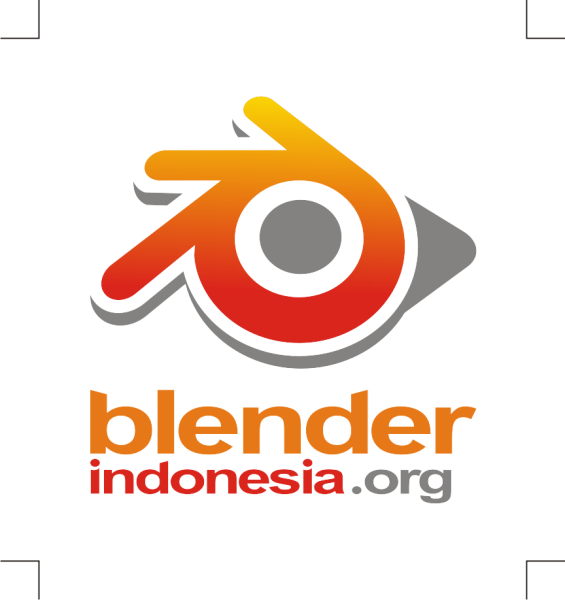 Blender логотип белый