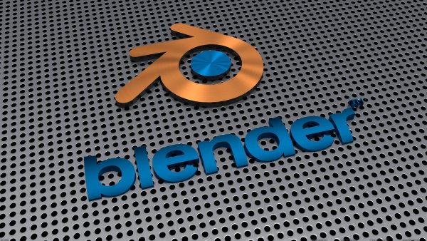 Обои логотип Blender