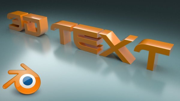 Буквы в блендер